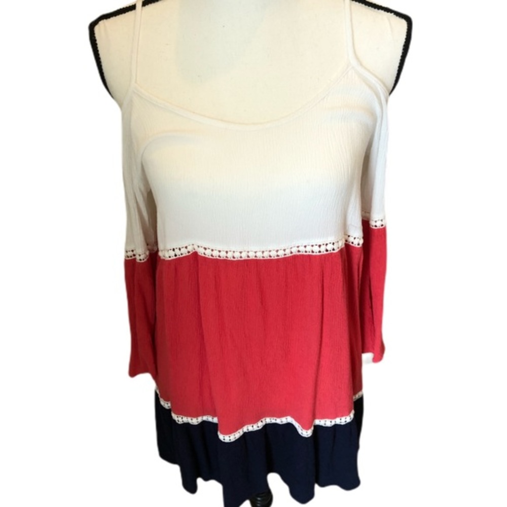 Umgee Cold Shoulder Top Large - Picture 3 of 8
